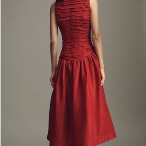 Anthropologie Red Maxi Dress